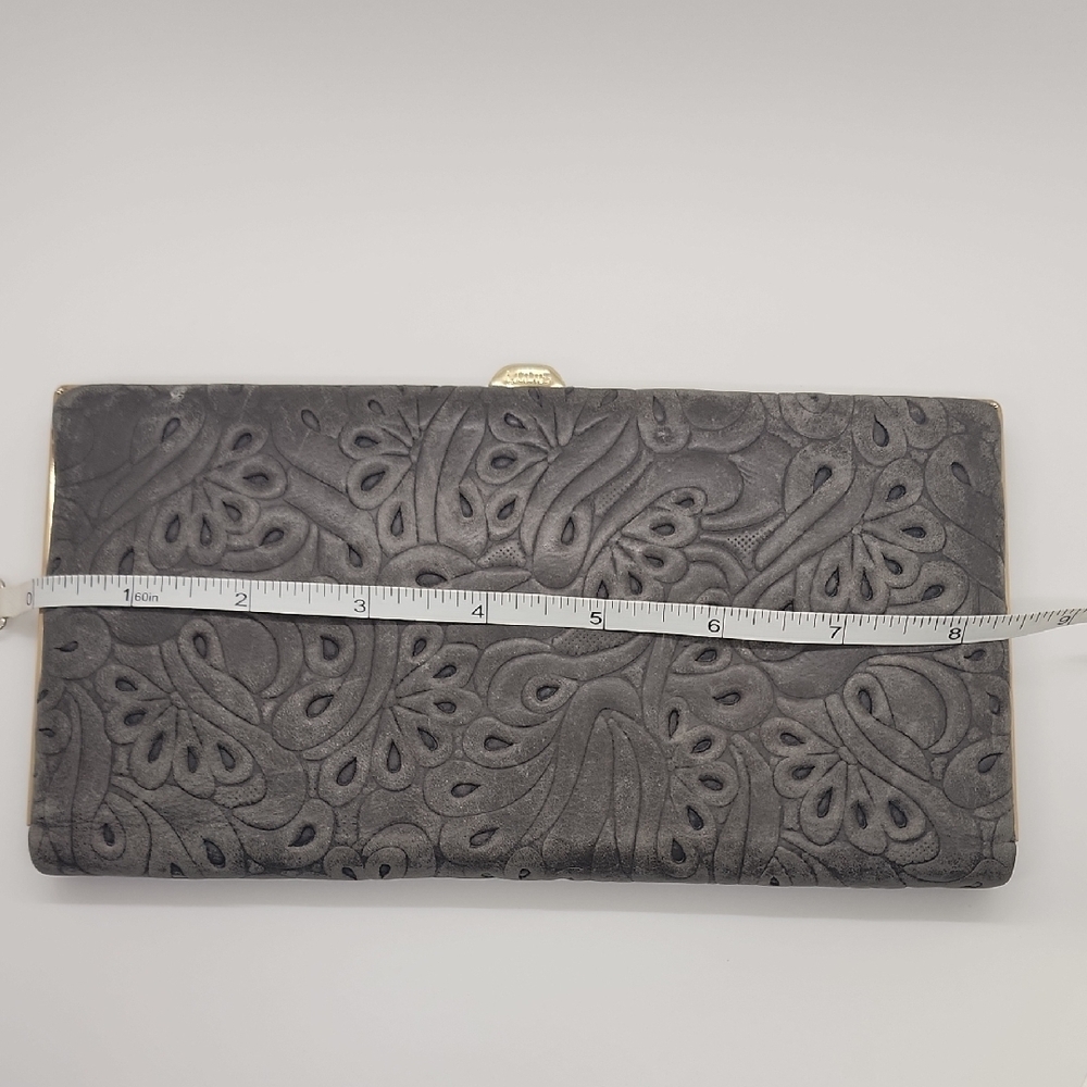 Grey Embossed LODIS Clutch - Picture 7 of 8